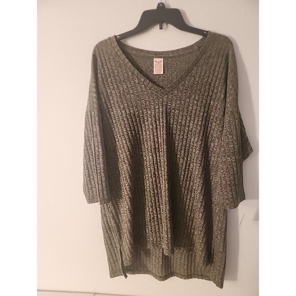 Faded Glory Green Knit Sweater 3/4 Sleeve Pullover Sweater XL - Picture 9 of 11